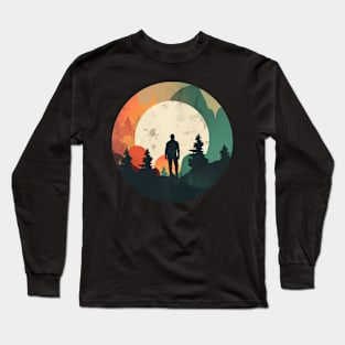 Risky Adventure Nature-Infused Sporty Urban T-Shirts Long Sleeve T-Shirt